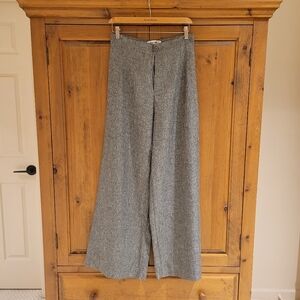 Wide Leg Grey Trousers